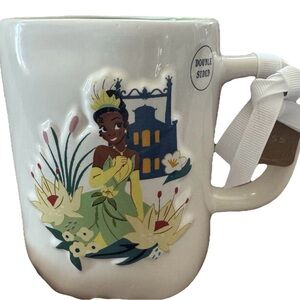 RAE DUNN DISNEY PRINCESS & THE FROG COFFEE MUG W/3D TIANA “FOLLOW YIUR HEART”